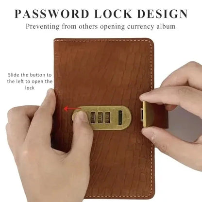 Luma Money Saving Binder | Secure PU Leather, 3-Digit Lock 4