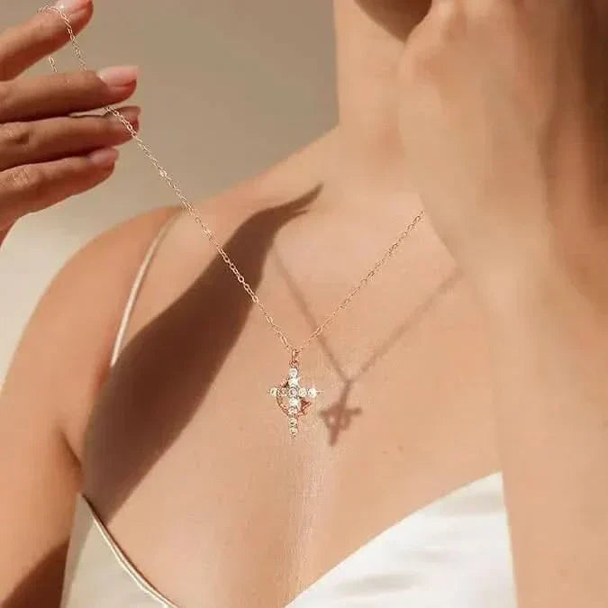 Luxe Crown and Cross Necklace | Symbol of Faith and Strength 3