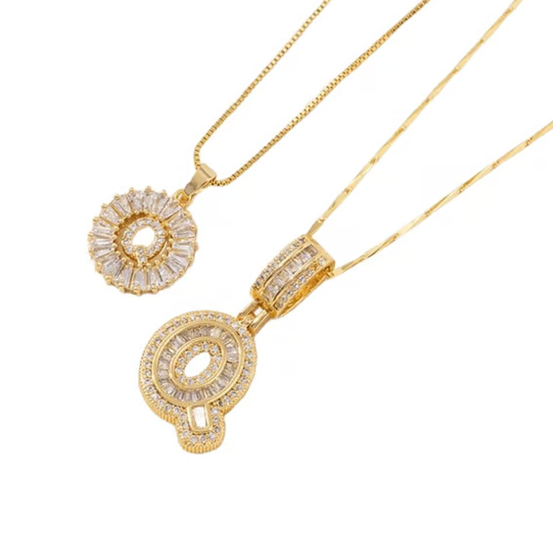 Luxe Initial Pendant Necklaces | Elegant Gold-Plated Design 20