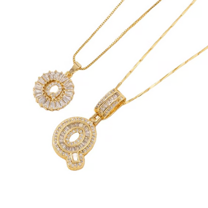 Luxe Initial Pendant Necklaces | Elegant Gold-Plated Design 20