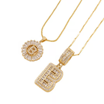 Luxe Initial Pendant Necklaces | Elegant Gold-Plated Design 6