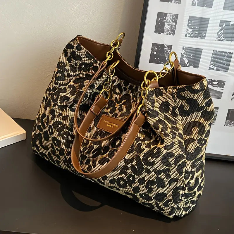 Luxe Leopard Tote | Spacious, Durable Design 2
