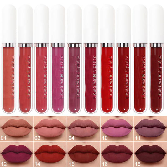 Luxe Lipstick Set | 10 Iconic Matte Shades, Long-Lasting Nude Colors 0