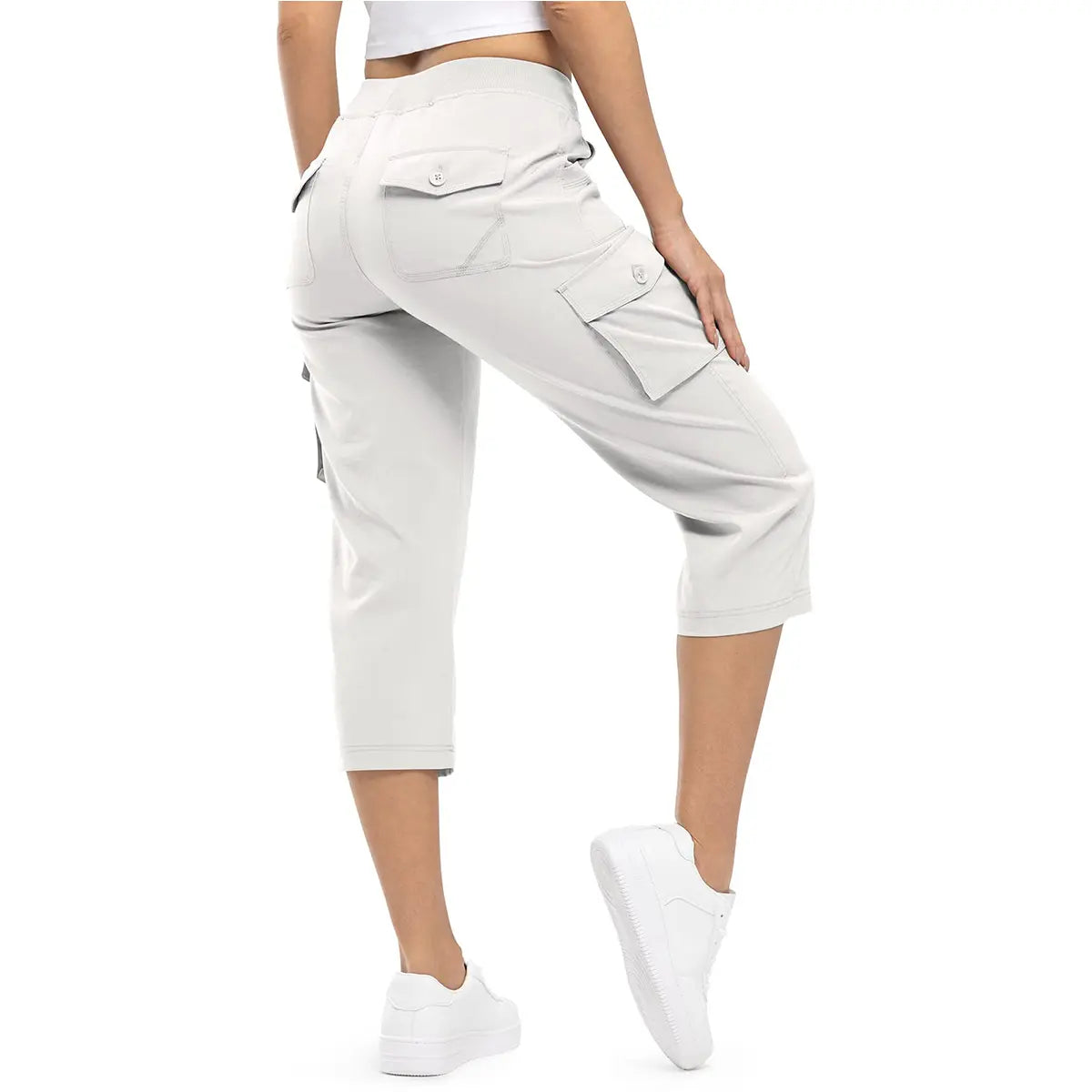 Luxe Women's Capris | Lightweight, Comfortable Fit with Spacious Pockets 11