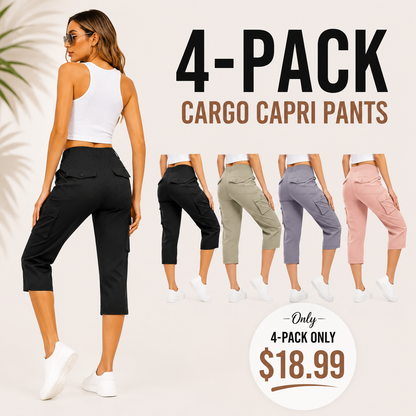 Luxe Women's Capris | Lightweight, Comfortable Fit with Spacious Pockets 3