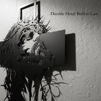 Mighty Metal Jesus Wall Art | Handcrafted Christian Decor 2