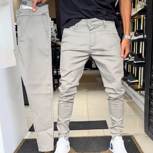 Milo Slim-Fit Pants | Casual Solid Colors 0