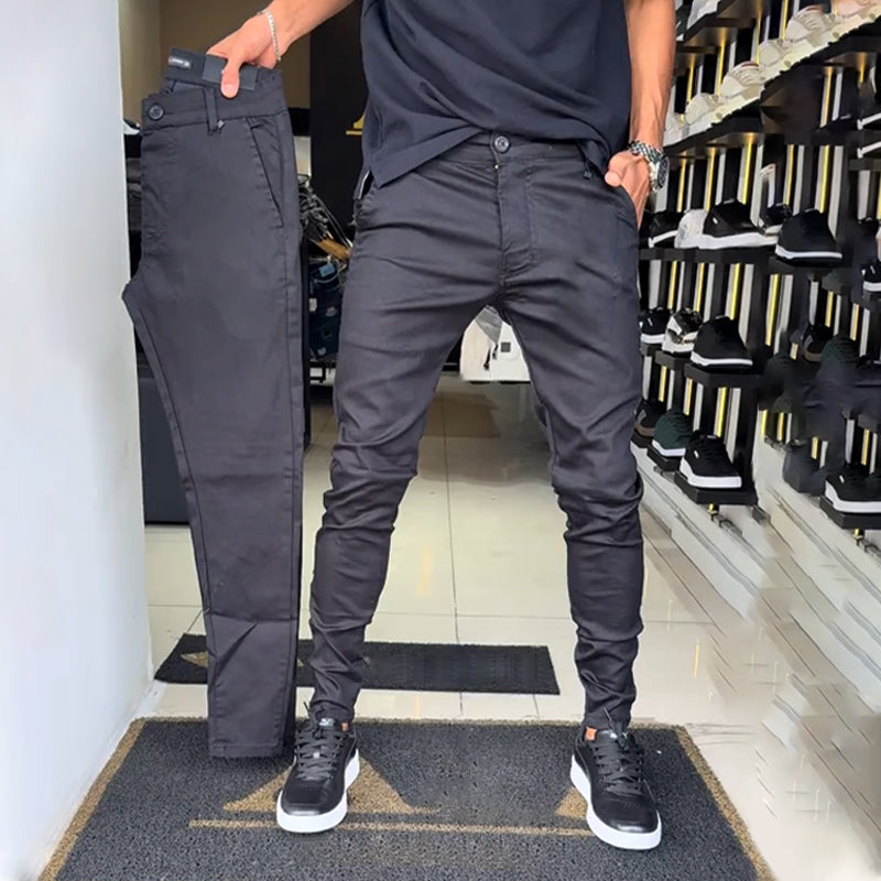 Milo Slim-Fit Pants | Casual Solid Colors 2