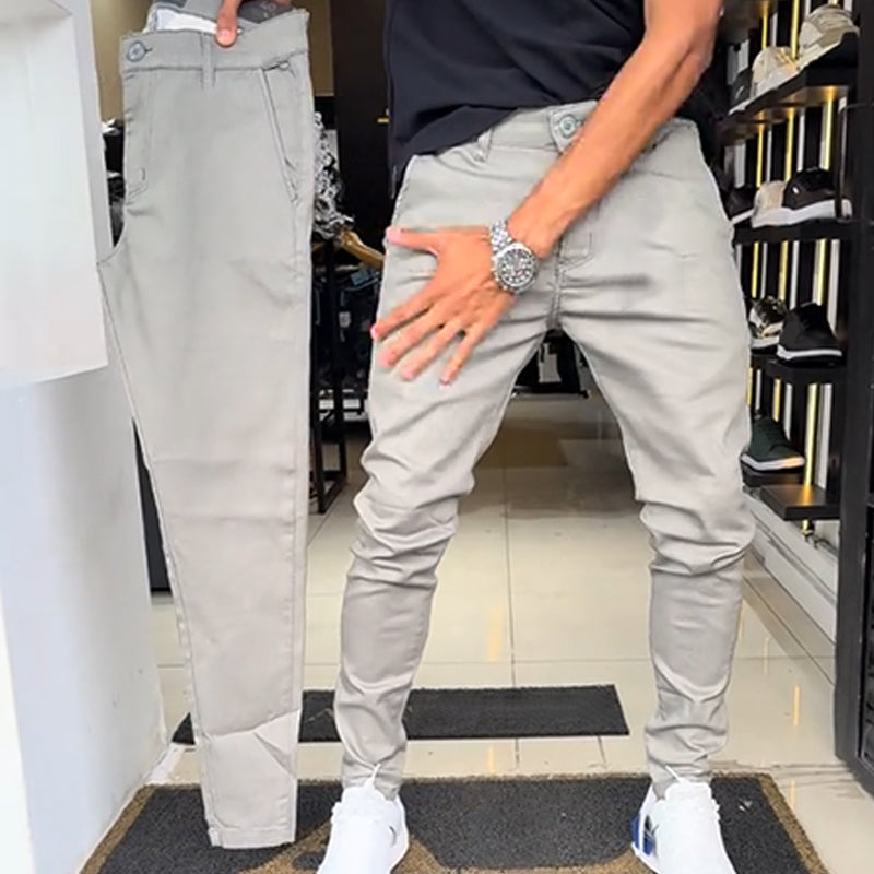 Milo Slim-Fit Pants | Casual Solid Colors 4