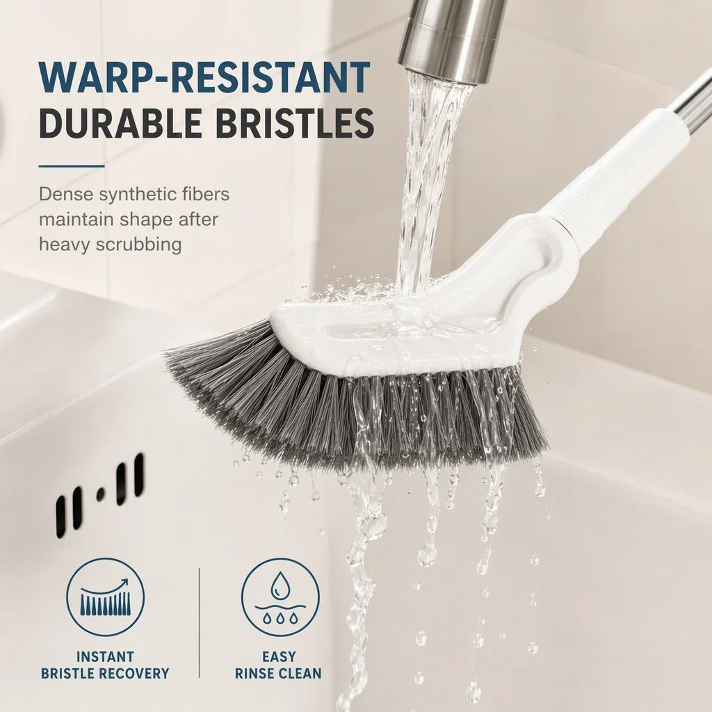 Mira Floor Scrub Brush | Extendable Long Handle, Durable Bristles for Deep Cleaning 6