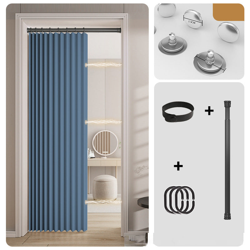 Mira Magnetic Door Curtain | No-Drill, Light Blocking, Accordion Design 13