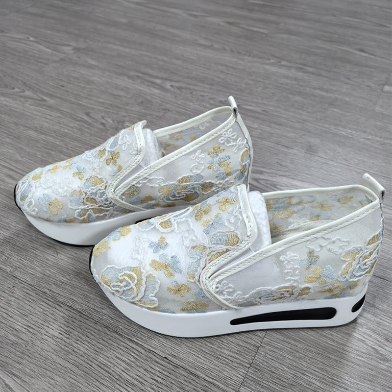 Mira Womens Casual Sneakers | Breathable Mesh, Thick Sole, Slip-Resistant 2