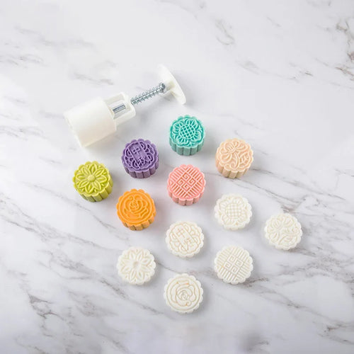 Mistral Mooncake Mold Set | Hand Press, Food-Grade PET, 27 Intricate Stamps 0