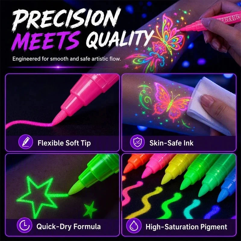 Nexa Glow Tattoo Pen | Neon Colors, Non-Toxic 2