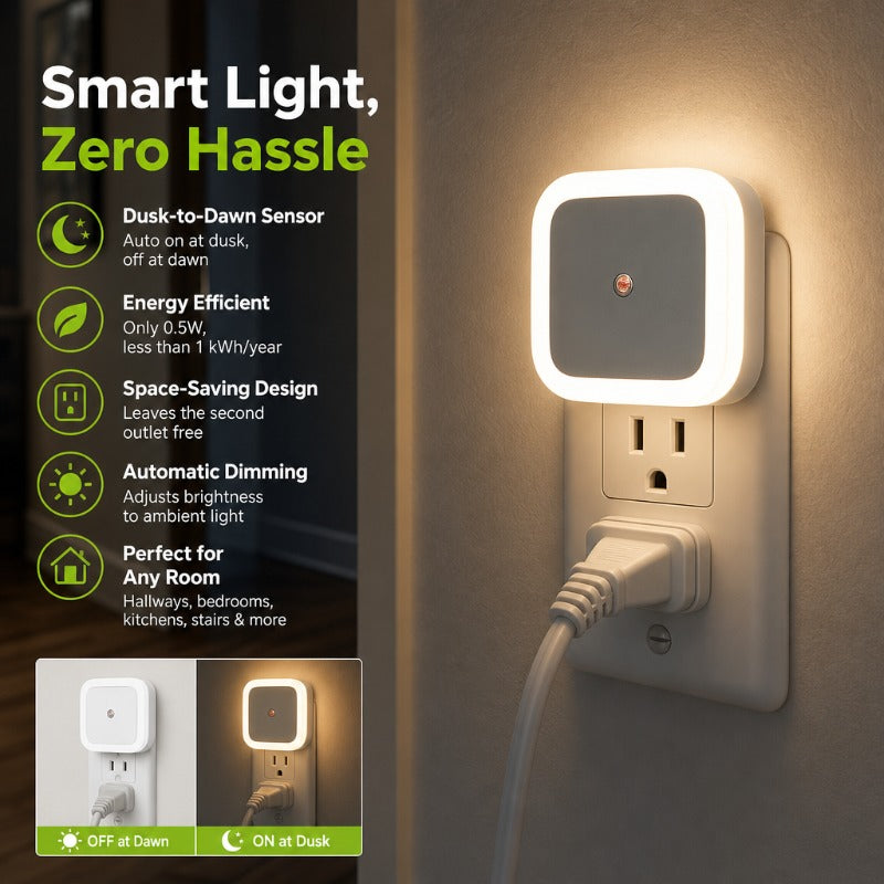 NiteGlow Wall Light | Soft Warm Glow, Compact Design 0
