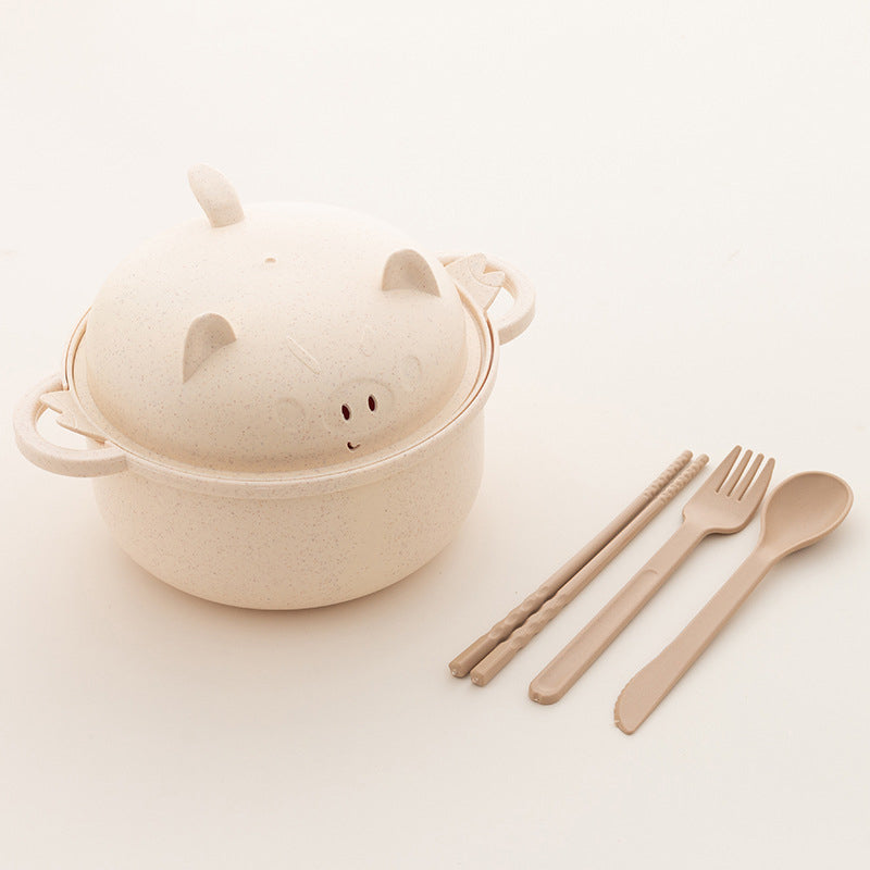 Noodle Bowl Set | 1300ml with Lid and Cutlery 11