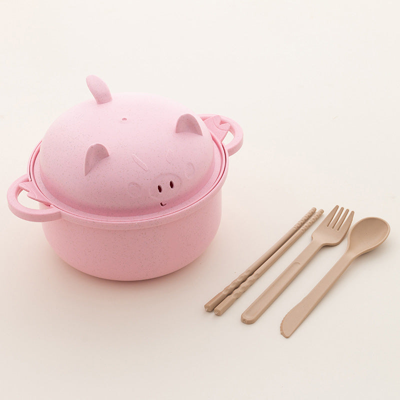 Noodle Bowl Set | 1300ml with Lid and Cutlery 12