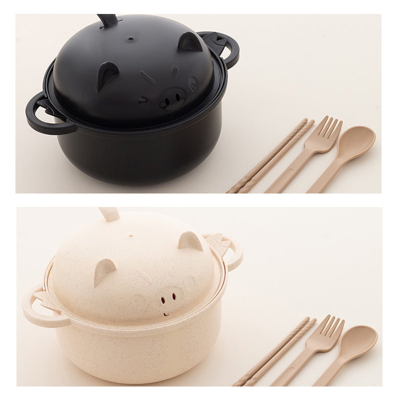 Noodle Bowl Set | 1300ml with Lid and Cutlery 9