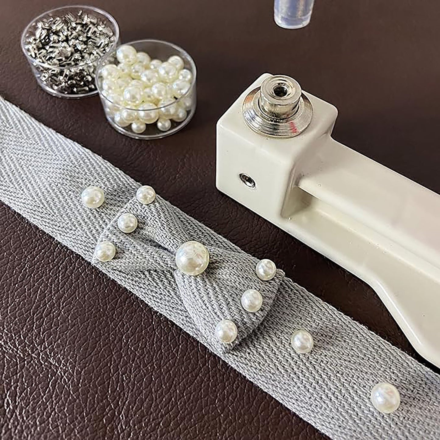 PearlCraft DIY Machine | Manual Lever-Press for Easy Pearl Setting 7