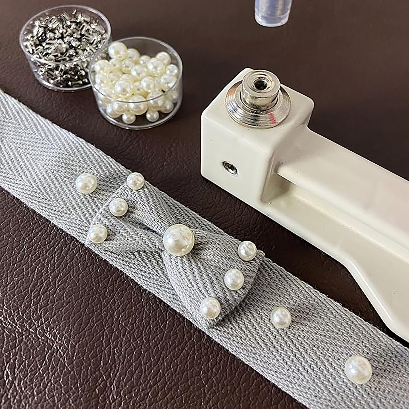 PearlCraft DIY Machine | Manual Lever-Press for Easy Pearl Setting 7