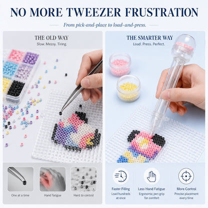 Pivo Bead Dispenser Pen | Push-Type, Holds 600 Beads 1