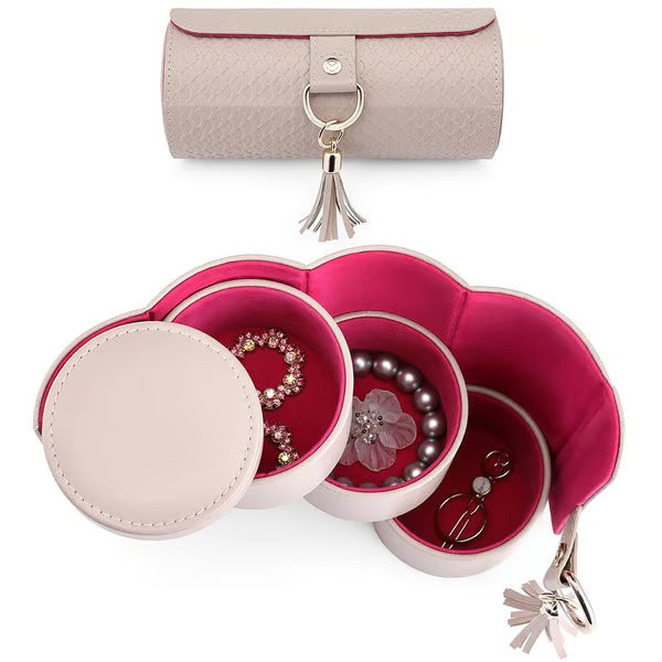 Pura Jewelry Box | Multi-Layer Travel Jewelry Organizer, Portable PU Leather Design 2