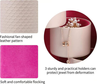 Pura Jewelry Box | Multi-Layer Travel Jewelry Organizer, Portable PU Leather Design 3