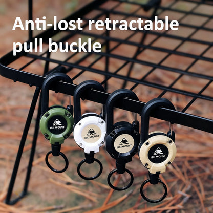 Raptor Keychain | Multifunctional Retractable Carabiner, Heavy-Duty Stainless Steel 0