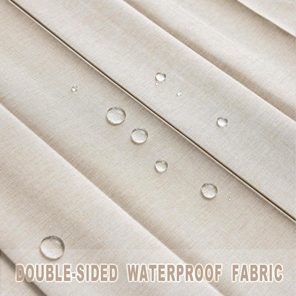 Rivara Room Divider Drapes | Elegant Pleated Folding Curtain for Doorways 3