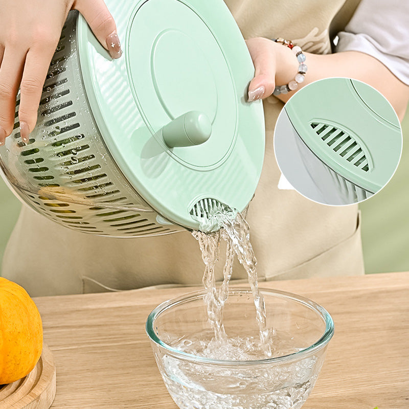 Savor Large Salad Spinner | 9-in-1 Multifunctional with Spacious 5.3 Quart Capacity 5