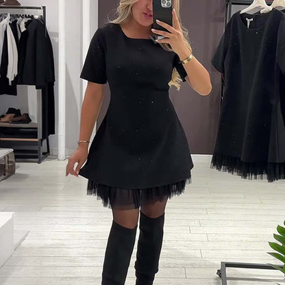 Sera Mini Dress | Sparkling Lace Trim 6