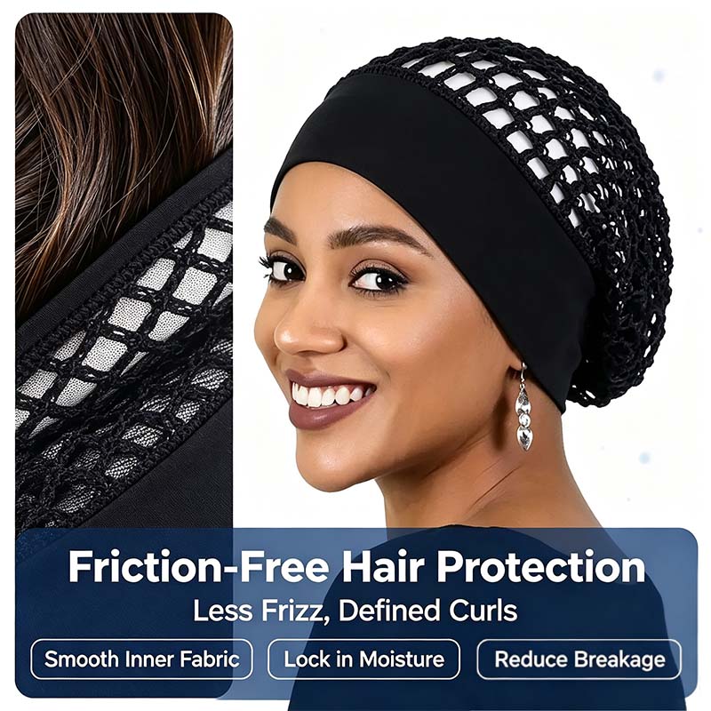 Serena Silk Bonnet Set | Soft, Stretchy Hair Protection for Sleeping 3