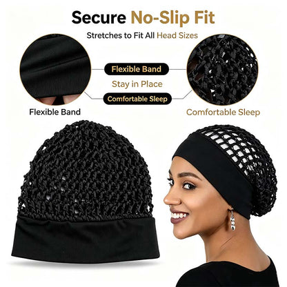 Serena Silk Bonnet Set | Soft, Stretchy Hair Protection for Sleeping 6