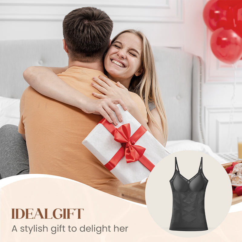 Serene Seamless Camisole | Built-in Bra, Breathable Fabric 4