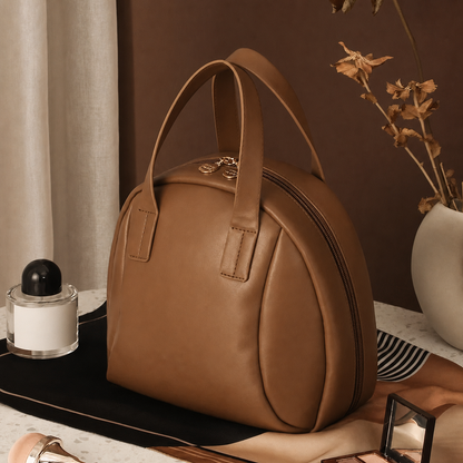 Sierra Travel Makeup Bag | Waterproof PU Leather, Multi-Layer Design 9