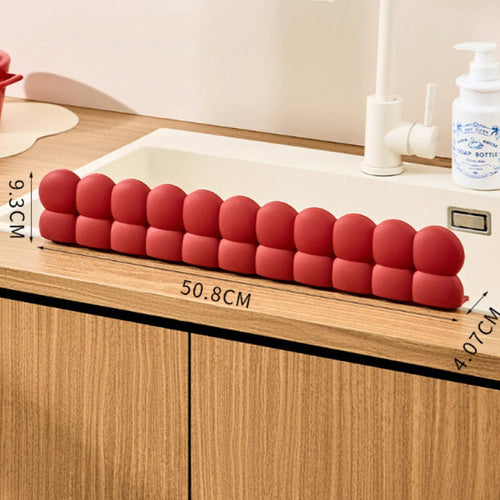 Sileo Sink Splash Guard | Silicone, Suction Cup Base for Kitchen and Bathroom 0