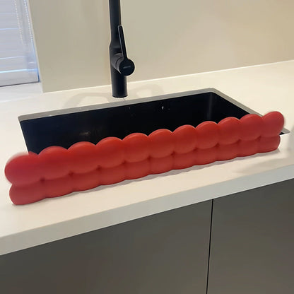 Sileo Sink Splash Guard | Silicone, Suction Cup Base for Kitchen and Bathroom 4