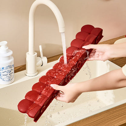 Sileo Sink Splash Guard | Silicone, Suction Cup Base for Kitchen and Bathroom 5