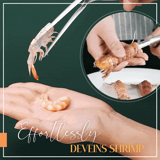 Sleek Shrimp Deveiner Tool | Ergonomic Stainless Steel Peeler 0