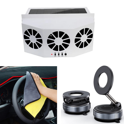 SolaCool Car Window Fan | Solar Powered, Enhanced Air Circulation 9