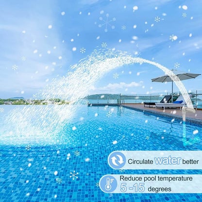 Solaire Pool Fountain | Solar Powered, Adjustable Water Flow 6