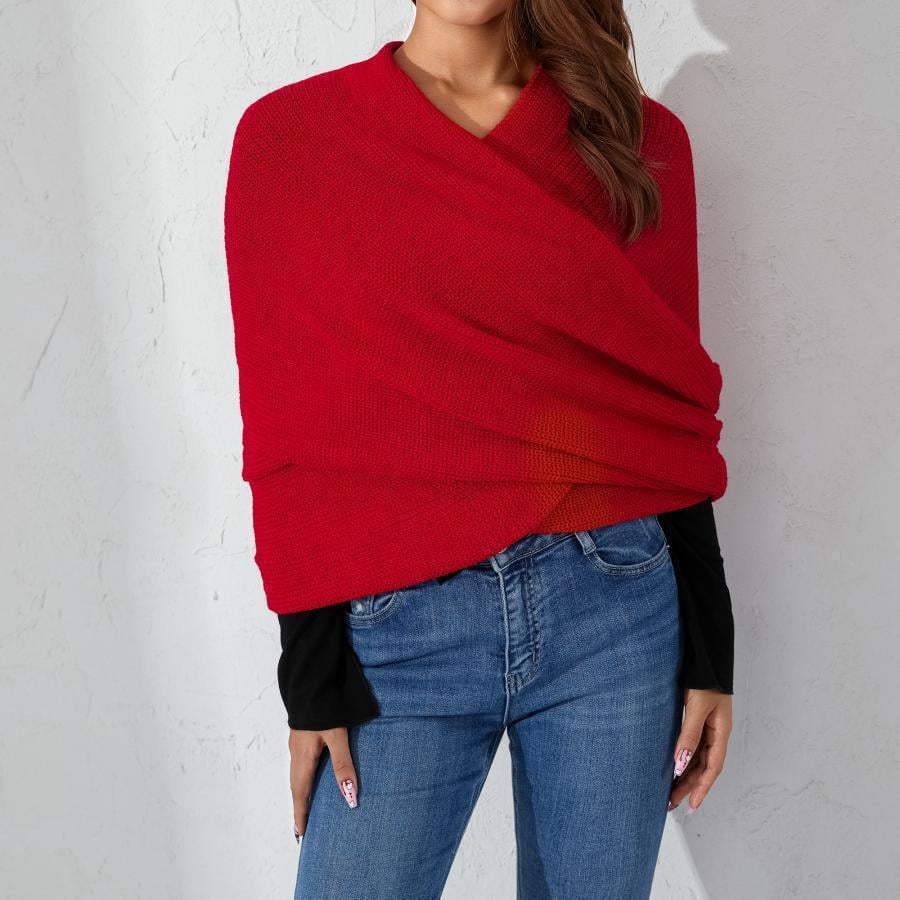 Sora Knit Wrap Sweater | Cozy Crochet Shawl 4
