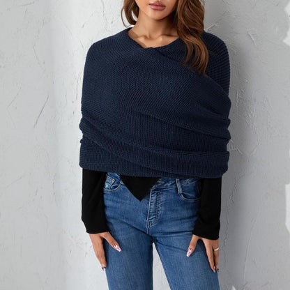 Sora Knit Wrap Sweater | Cozy Crochet Shawl 7