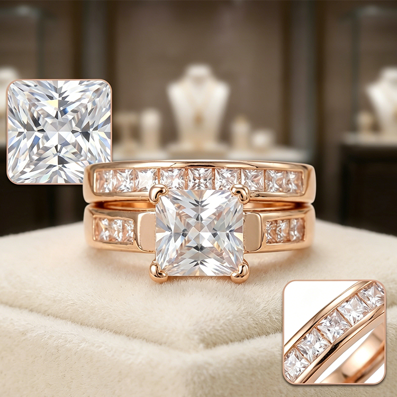 Sora Sparkle Ring | Brilliant Cubic Zirconia, Durable Copper Base 2