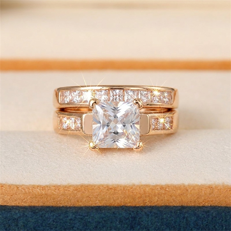 Sora Sparkle Ring | Brilliant Cubic Zirconia, Durable Copper Base 3