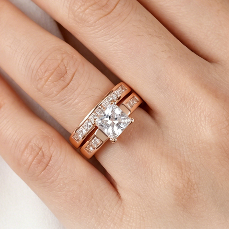 Sora Sparkle Ring | Brilliant Cubic Zirconia, Durable Copper Base 5