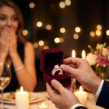 Sora Sparkle Ring | Brilliant Cubic Zirconia, Durable Copper Base 6