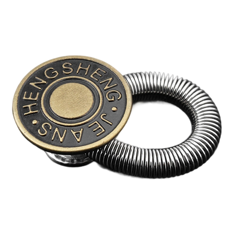 Sorin Waist Extender Button | Spring-Loaded Zinc Alloy for Jeans 14