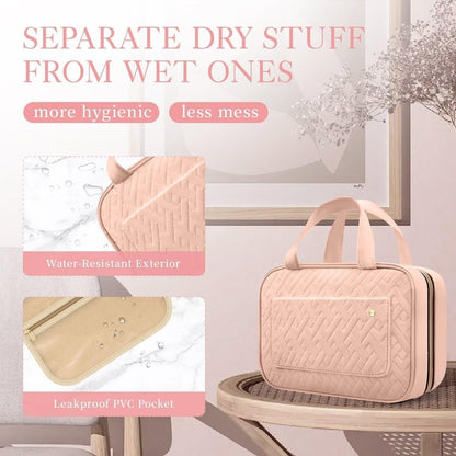 Talia Travel Toiletry Bag | Compact, Waterproof with Hanging Hook 1