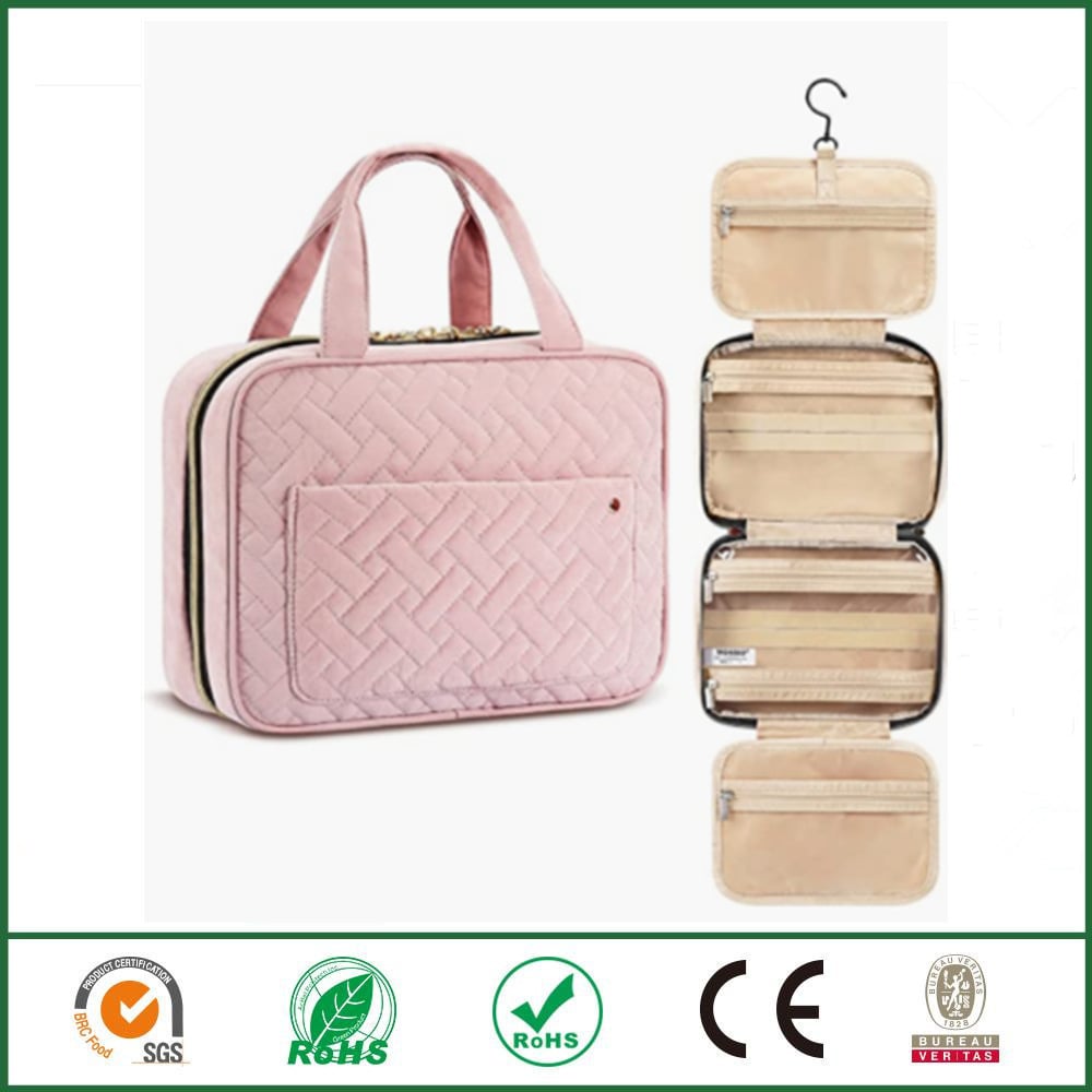 Talia Travel Toiletry Bag | Compact, Waterproof with Hanging Hook 2